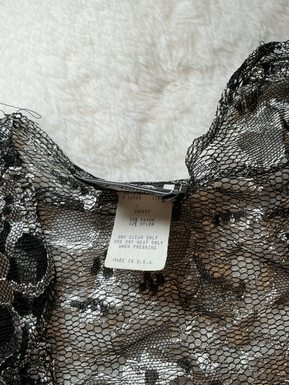 Silver Lace Cropped Bolero Shrug - Picture 6 of 10